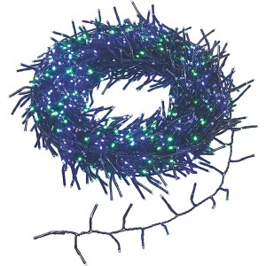 LED-Büschellichterkette 1.152 LEDs Bunt Schwarzes Kabel 11,2 m