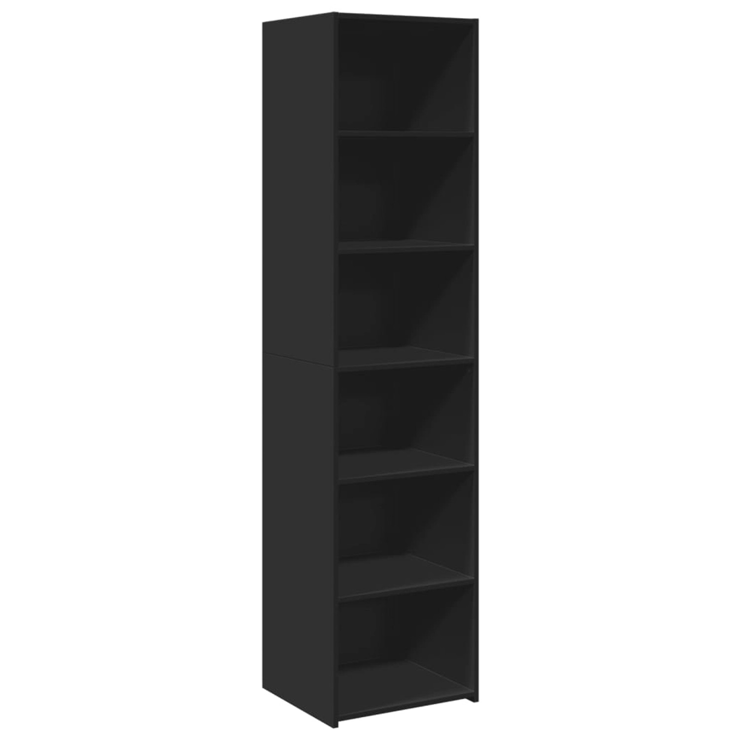 vidaXL Highboard Schwarz 45x41x185 cm Holzwerkstoff 3281674 günstig online kaufen