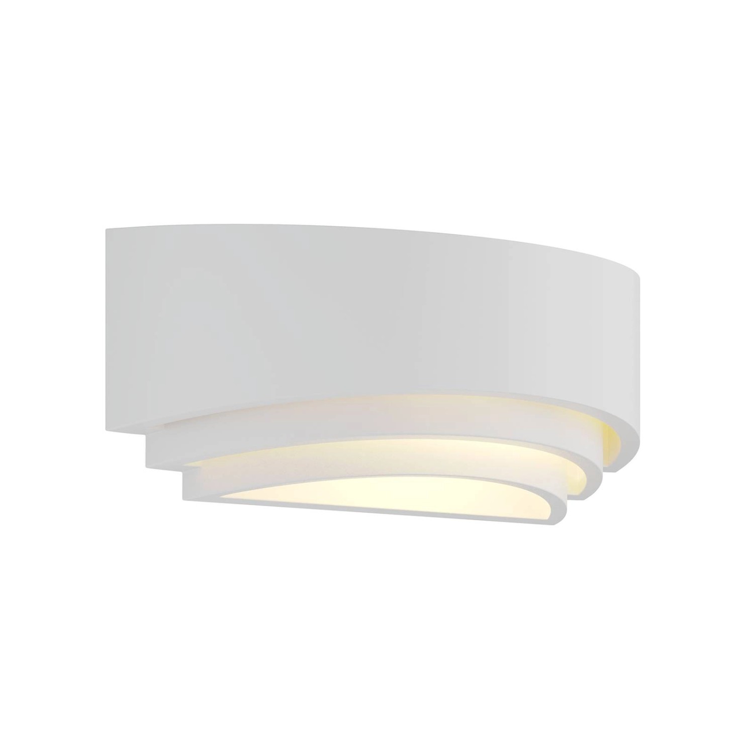 Lindby Wandleuchte Wandlampe Innen Lucien 9624509 Modern in Weiß aus GipsTon 1-flammig E14 Schlafzimmerleuchte