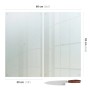 Tulup Schneidebrett Milchglas Schneidebrett 2 Stück 30x52 Rechteckige Schneidebretter Schneidebrett Mattoptik_2