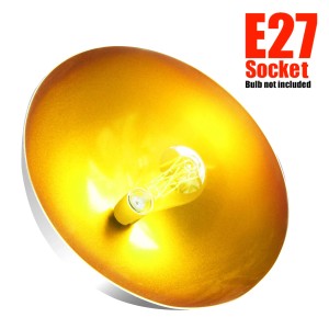 Kupferfarbene CCLIFE Hängelampe im Industrial Design mit E27 Fassung (Leuchtmittel nicht enthalten).
