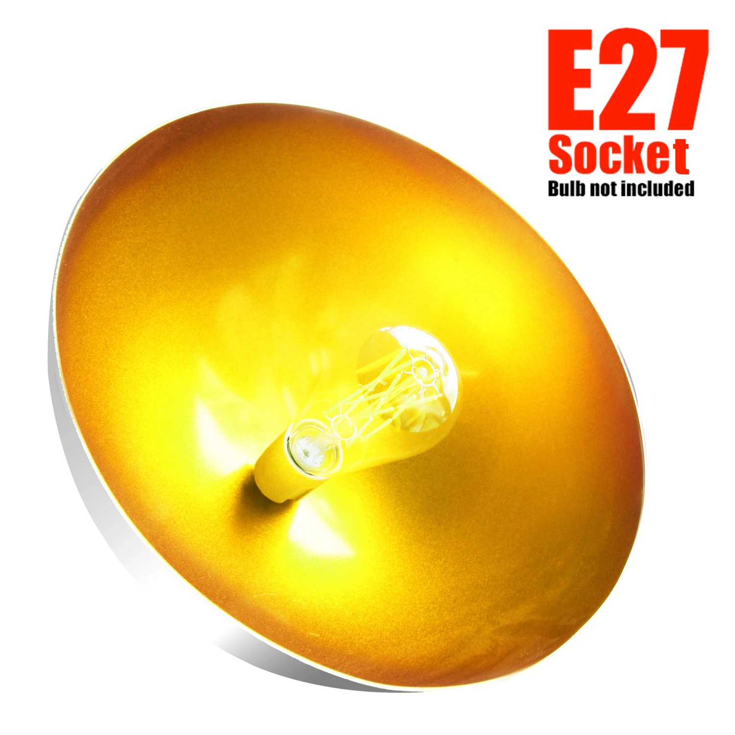 Kupferfarbene CCLIFE Hängelampe im Industrial Design mit E27 Fassung (Leuchtmittel nicht enthalten).