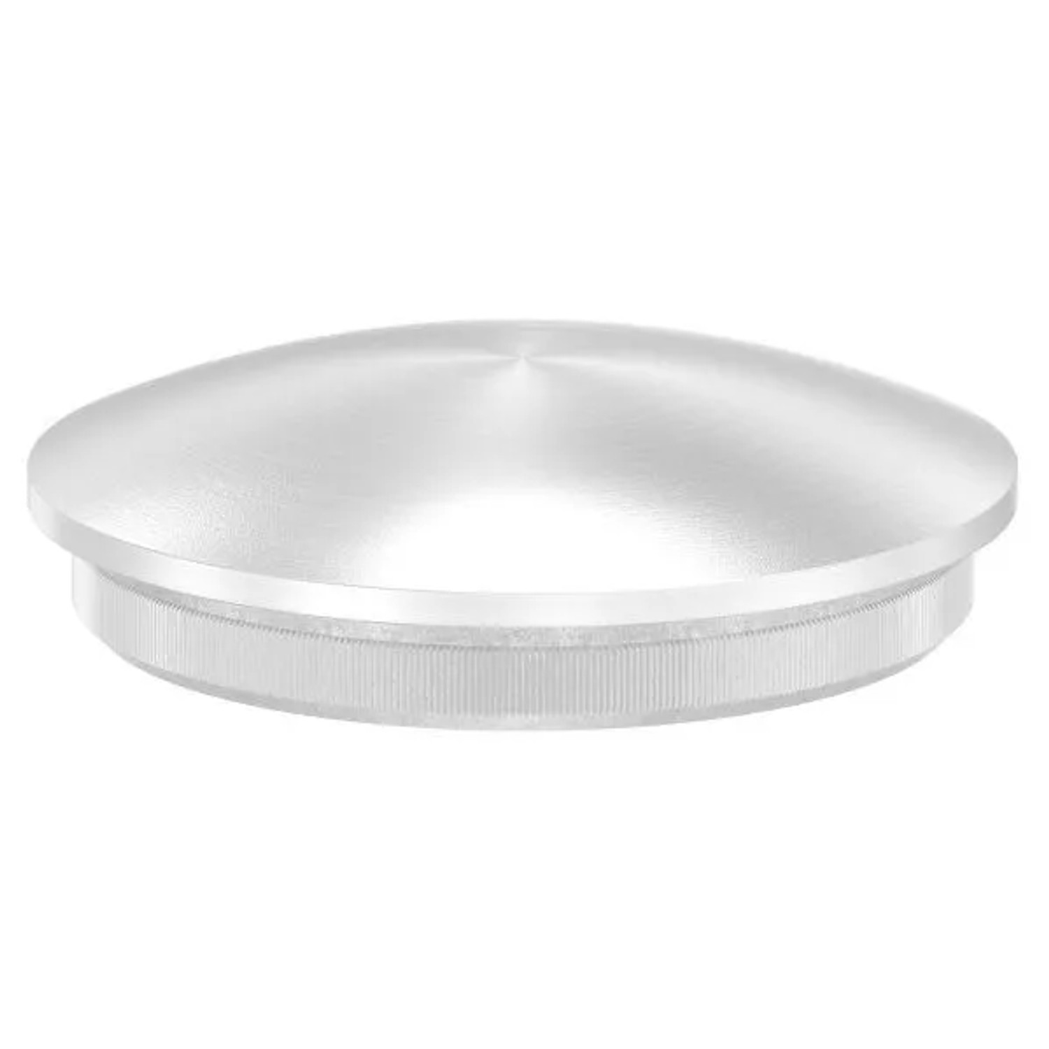 FeNau Einsteckkappe V2A Für Rohr Ø 40x2,0 mm Leicht Gewölbt Mit Rändelung