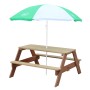 Axi Sonnenschirm Ø 125 cm, grün-weiß, für Gartenspielgeräte wie Picknicktische.