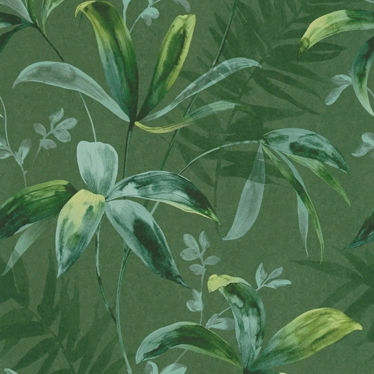 Tadessi Tapete Floral M1-No.532 Vliestapete in Grün