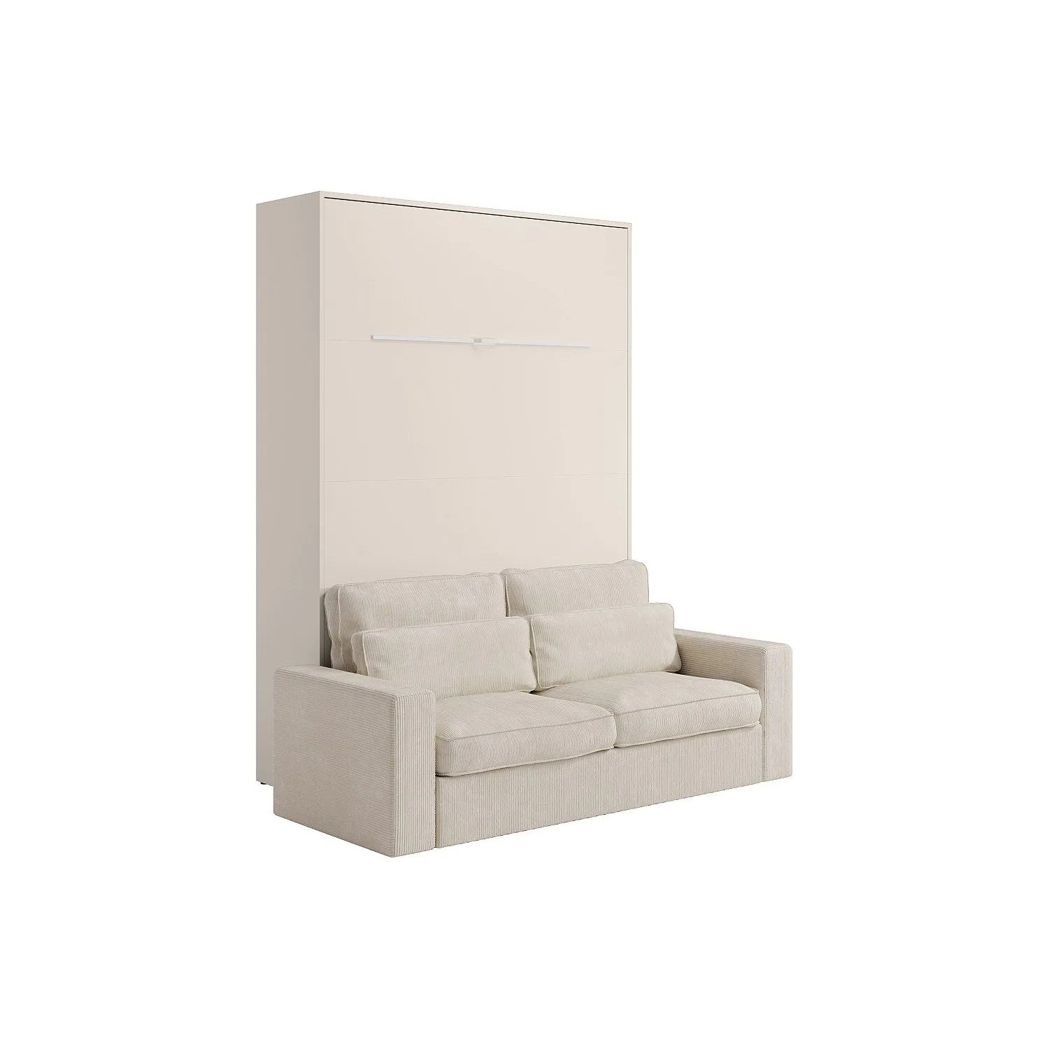 Vente-unique Schrankbett Rapili Beige 180 cm