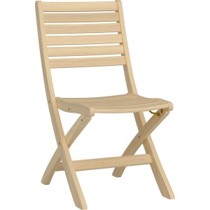 Klappstuhl Canston Akazienholz Weiß-Geölt