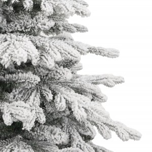 Detailaufnahme: Beschneiter, künstlicher Weihnachtsbaum (210 cm) mit Klappmechanismus.
