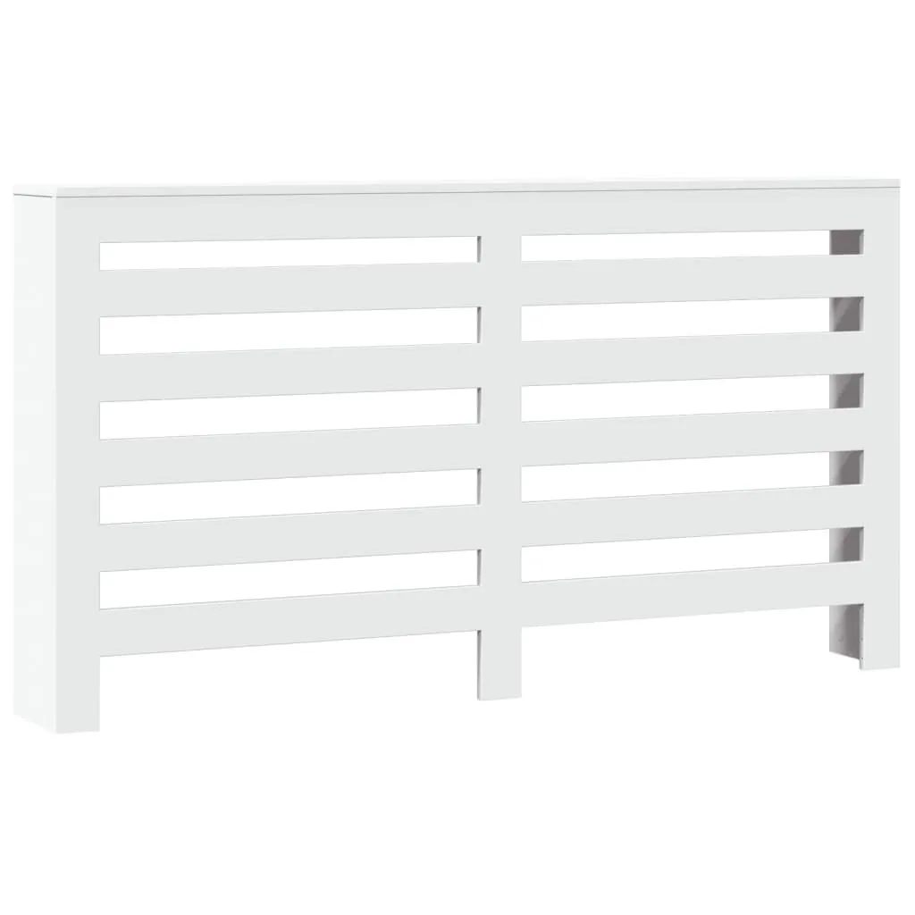 vidaXL Heizkörperverkleidung Weiß 149x20x82 cm Holzwerkstoff 852699