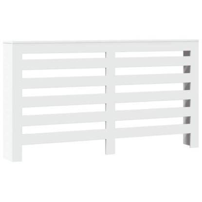 vidaXL Heizkörperverkleidung Weiß 149x20x82 cm Holzwerkstoff 852699