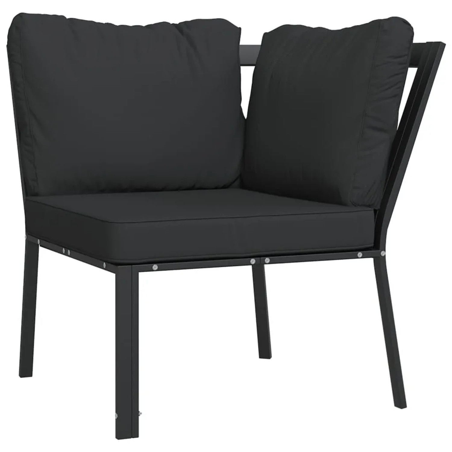 Furnicato Gartenstuhl Mit Grauen Kissen 76x76x79 Cm Stahl