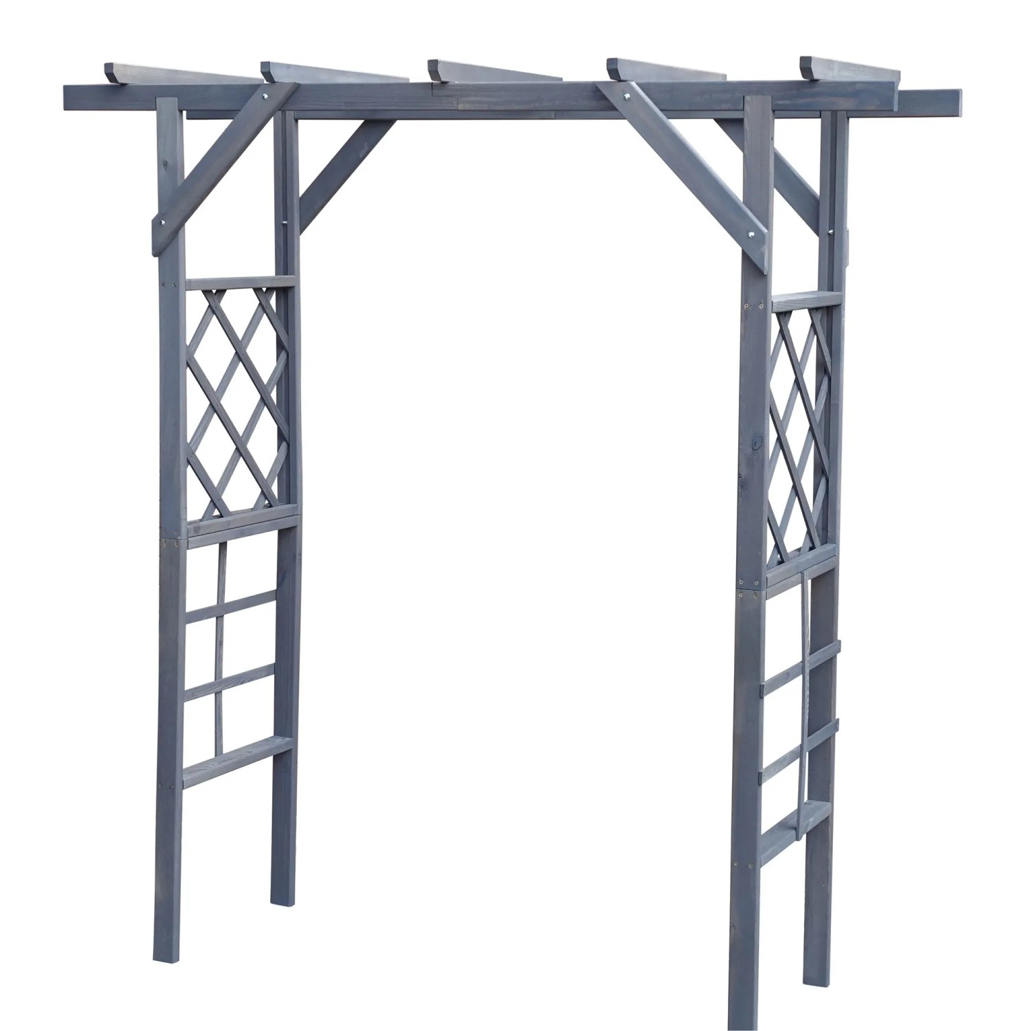 Promadino Pergola Ben 210 cm x 200 cm x 60 cm Grau FSC®