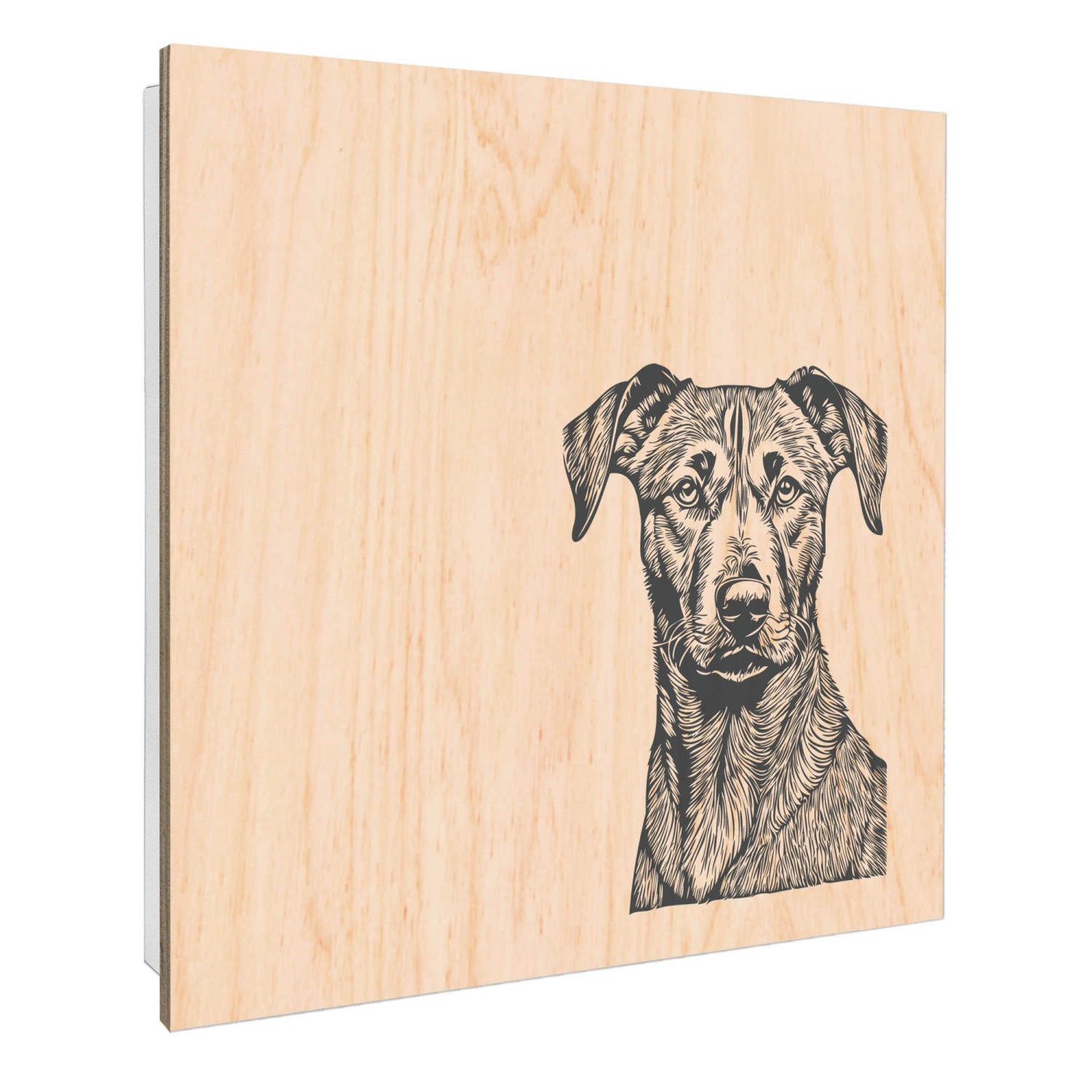 Banjado Großer Schlüsselbox Holz 30x30cm Weiß Scharnier Rechts 50 Haken Sch günstig online kaufen