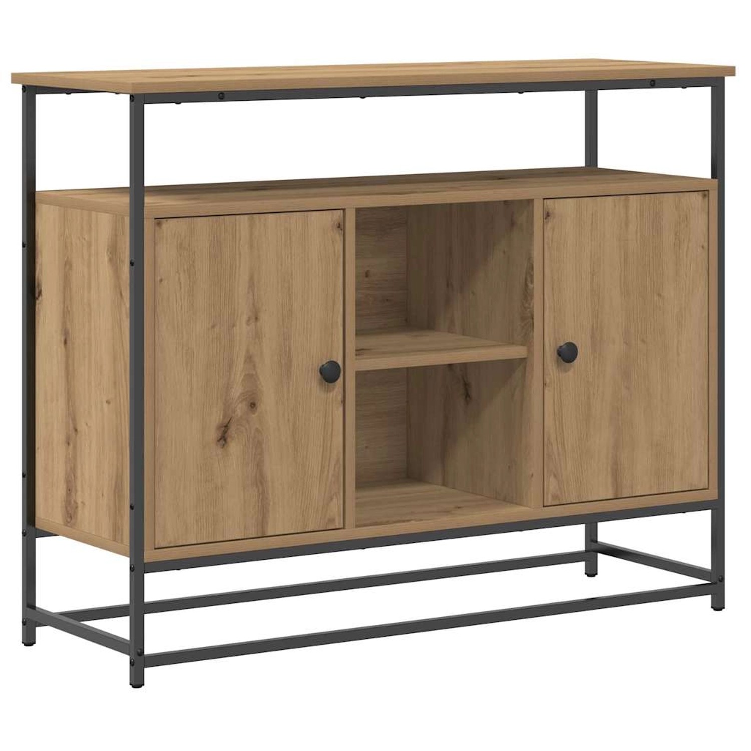 vidaXL Sideboard Artisan-Eiche 100 x 35 x 80 cm Holzwerkstoff 862977 günstig online kaufen