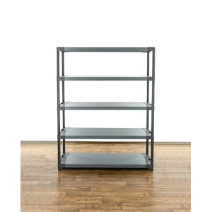 Graues PROREGAL Kunststoffregal Grey Bear Tall mit 5 Böden, Fachlast 70 kg.