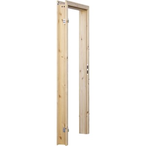 Radex Türzarge Landhaus Kiefer, 610x1985 mm, WS 160-180 mm, links, aus naturbelassenem Kiefernholz.