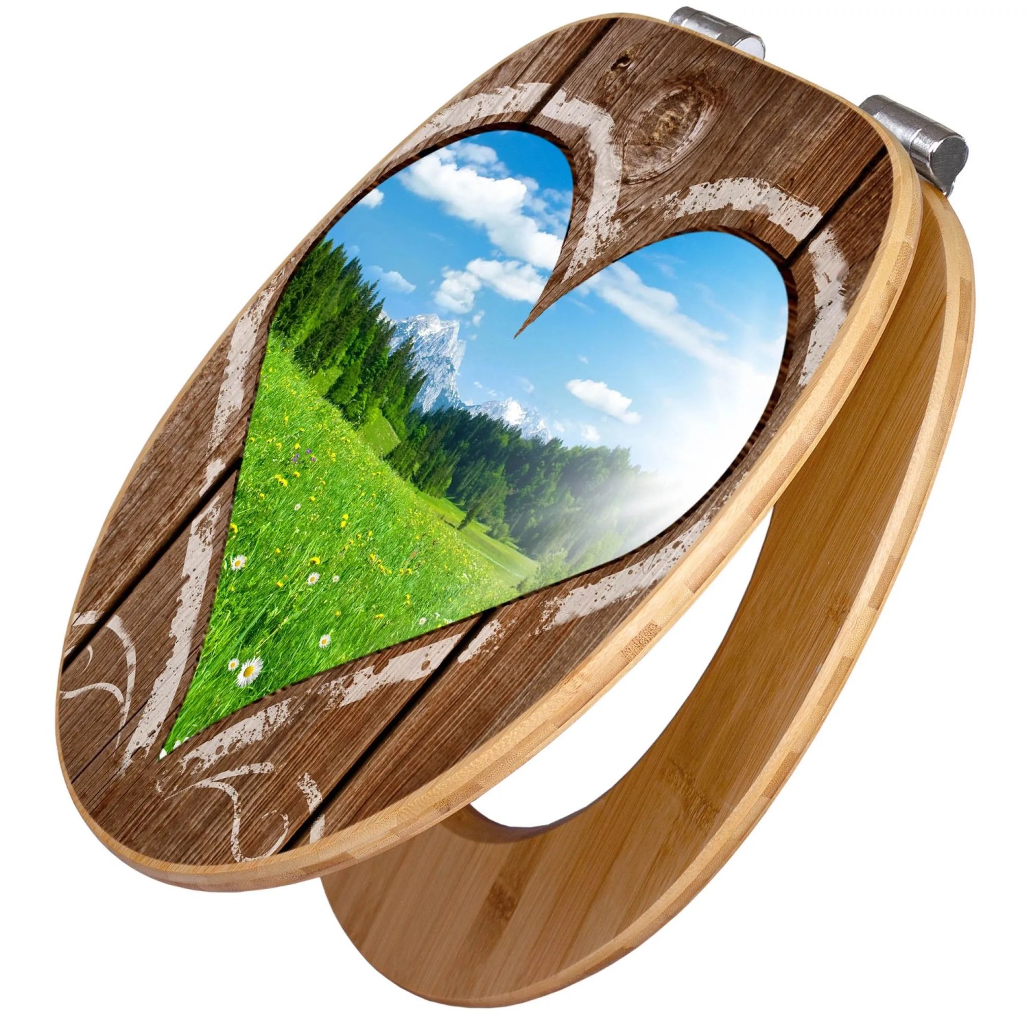 Banjado Design WC Sitz Bambus Holz Toilettendeckel Mit Absenkautomatik Klod günstig online kaufen