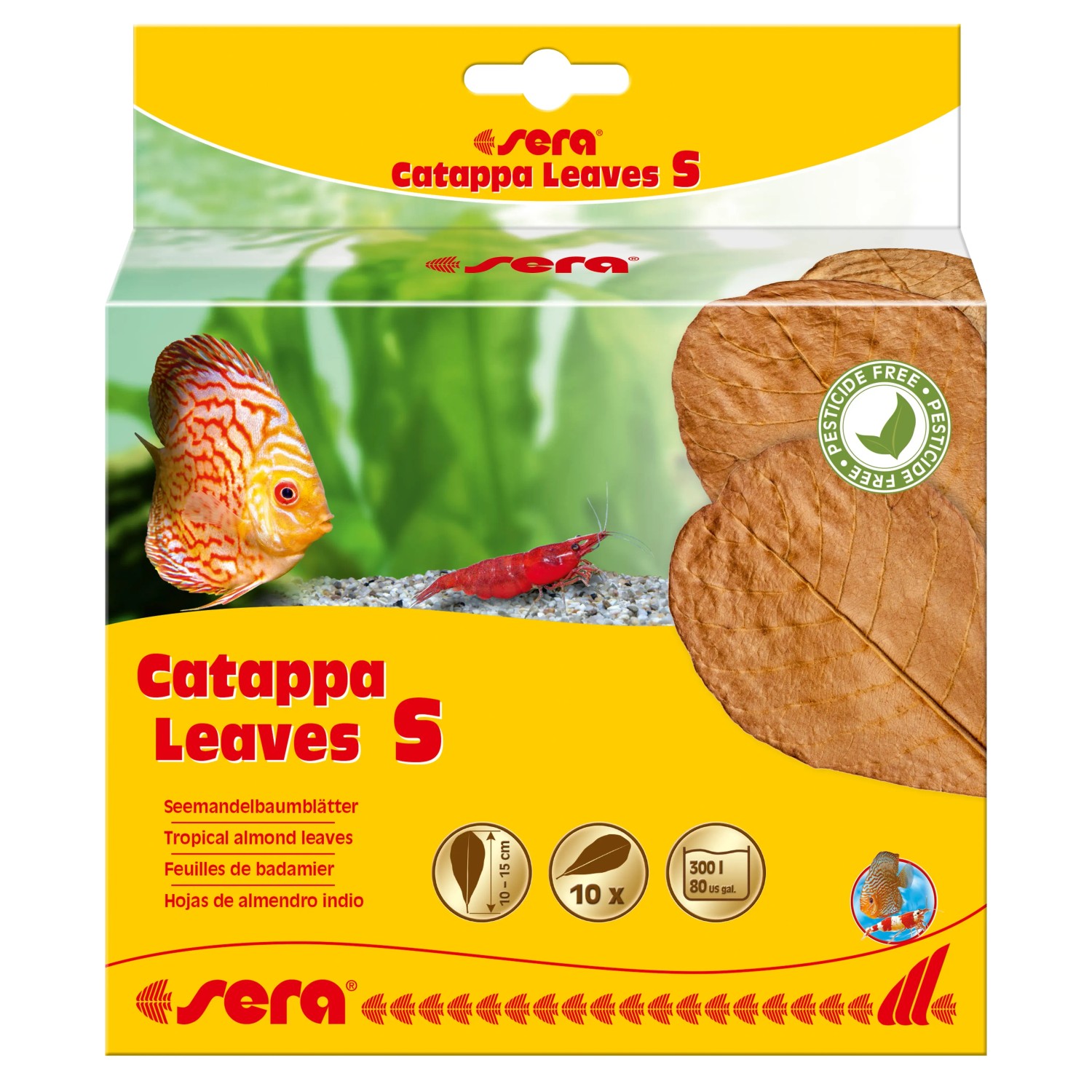 Sera Seemandelbaumblätter Catappa Leaves S 10 Stück
