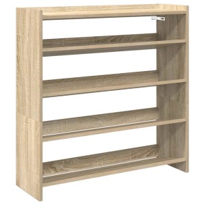 vidaXL Schuhregal Sonoma-Eiche 80x25x81 cm Holzwerkstoff 859907