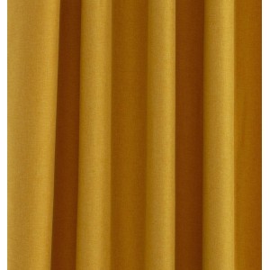 Blickdichter, safranfarbener Bricoflor Vorhang Allen mit verdeckten Schlaufen.