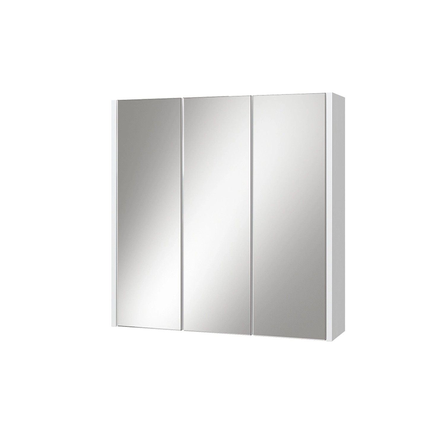 Vicco Badspiegelschrank Majest Weiß/Weiß Hochglanz 68 x 68 cm