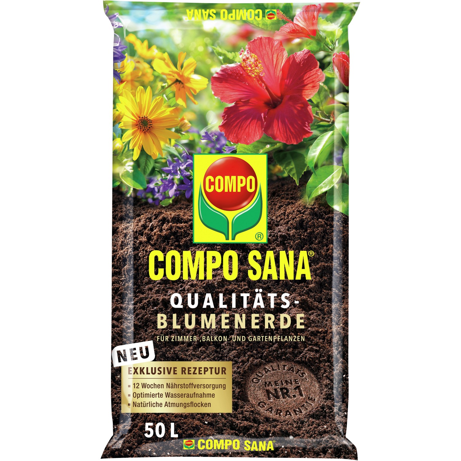 Compo Sana Qualitäts-Blumenerde 1 x 50 l