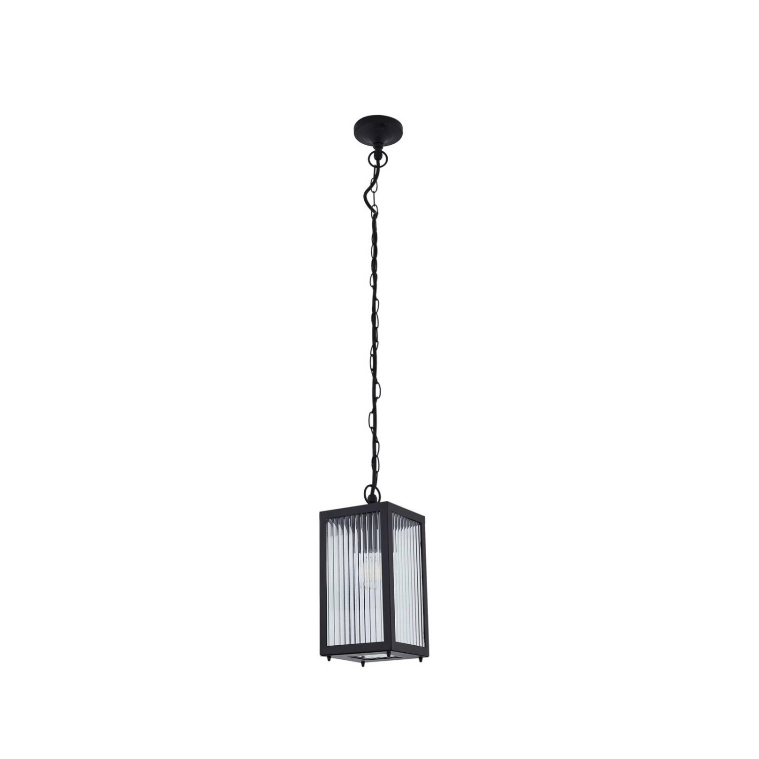 Lindby Außenleuchte Bolgar 10034940 Spritzwassergeschützt Modern in Schwarz aus Metall 1-flammig E27