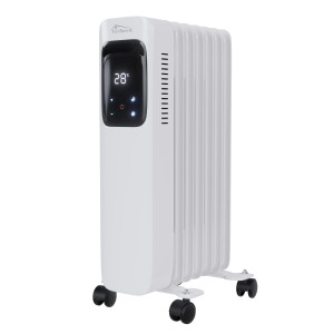 Weißer TroniTechnik Ölradiator TT OR 307 mit 7 Rippen, 1500 Watt und WiFi Funktion.