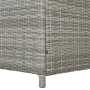 Beliani Truhe MODENA Hellgrau 63x158x66_8