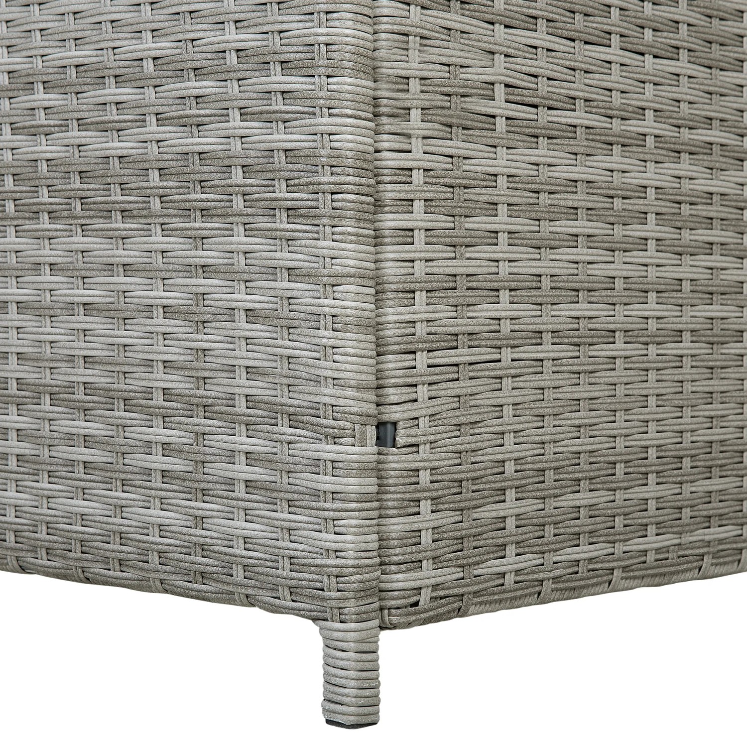 Beliani Truhe MODENA Hellgrau 63x158x66_8