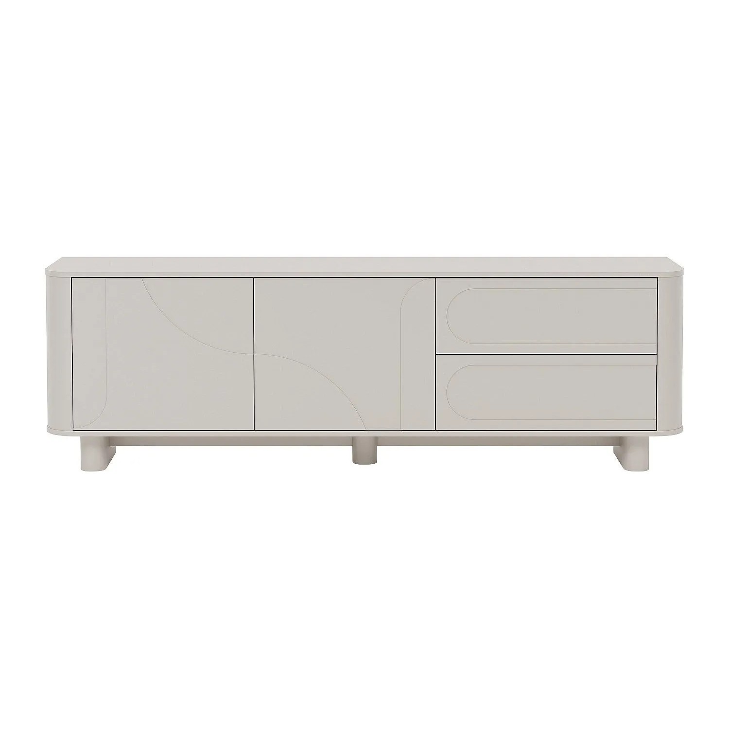 Vente-unique Tv-Board Digara Beige 190 cm