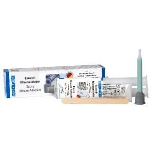 WEICON Epoxyd-Minutenkleber Set (24ml) mit Mischdüse und Holzspatel.