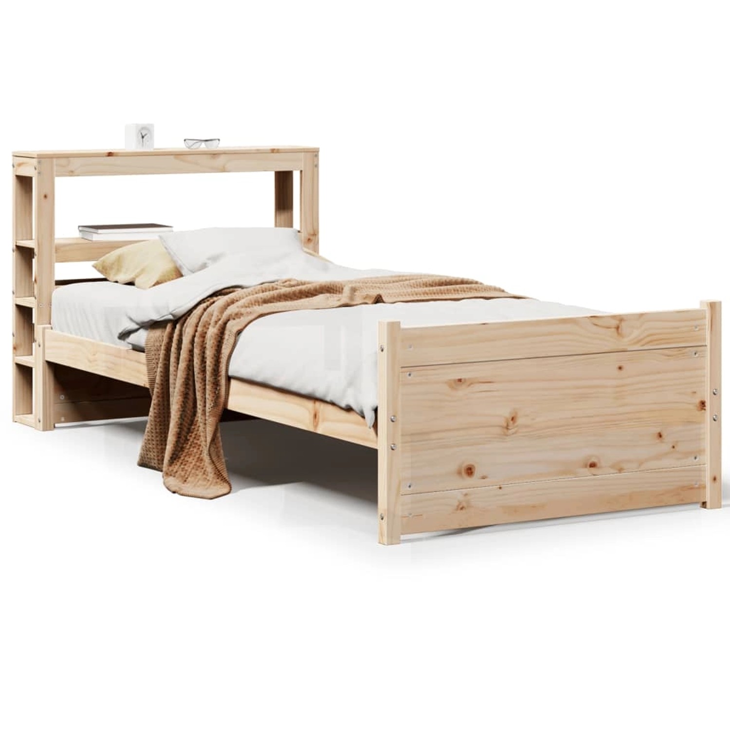vidaXL Bettgestell mit Kopfteil ohne Matratze 90x190 cm 3306007 günstig online kaufen