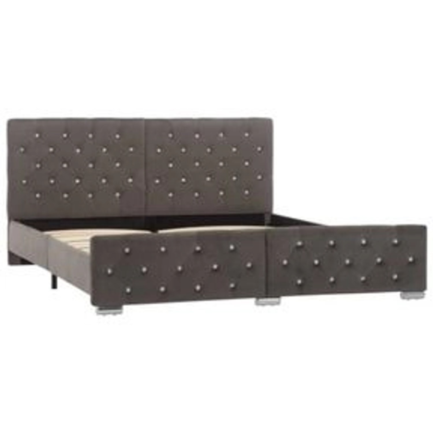 vidaXL Bettgestell Grau Samt 160x200 cm620552 günstig online kaufen