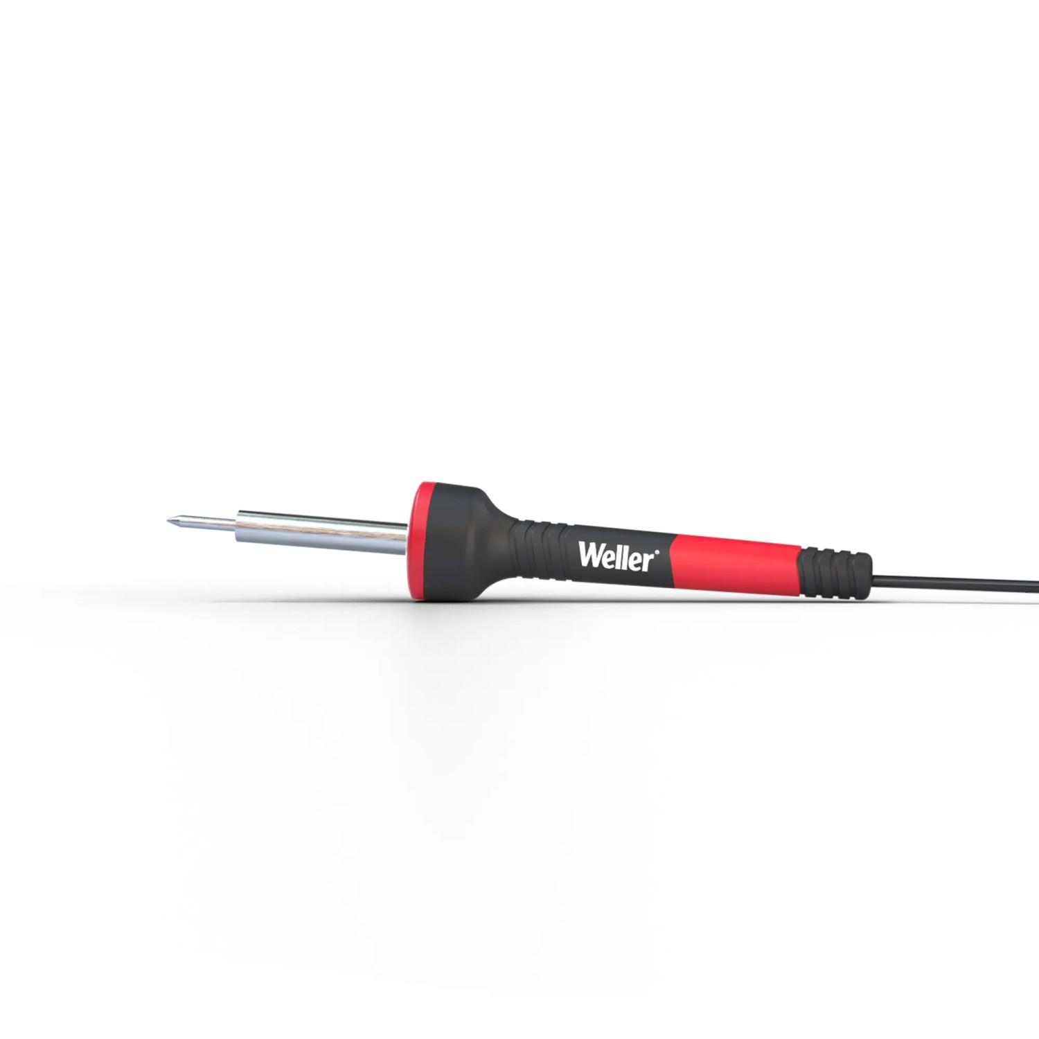 Weller Lötkolben 30W mit LED-Ringlicht, rot-schwarz, für präzise Lötarbeiten.