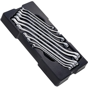 Stanley Doppel-Ringschlüssel-Set, 10-teilig im schwarzen Kasten.