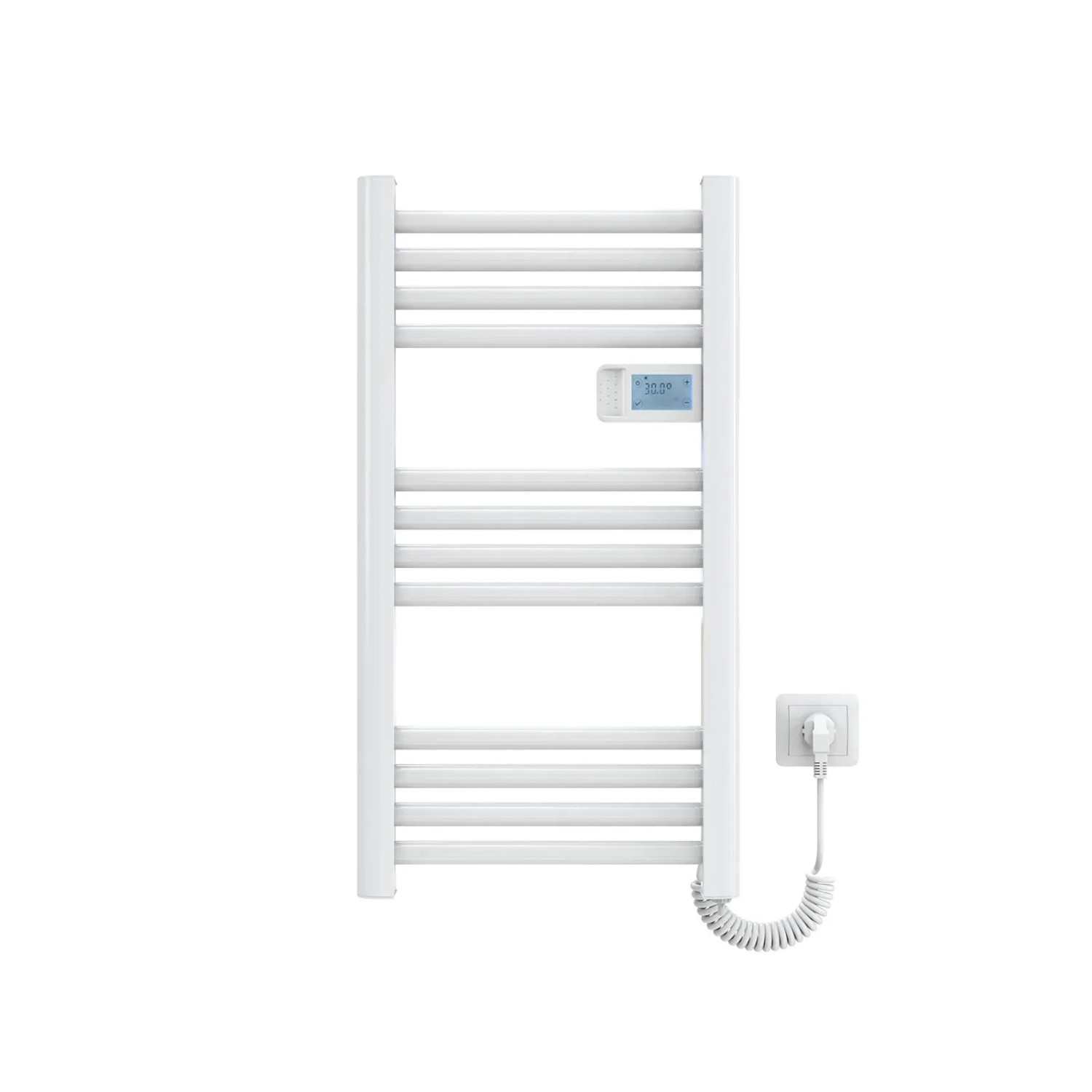 Emke Handtuchwärmer Elektrisch 75x40cm 180W Weiß Heizkörper mit Thermostat günstig online kaufen