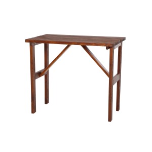 Fun Star Bartisch Tessin, 125 cm, braun lasiertes Kiefernholz, ideal für Garten und Terrasse.