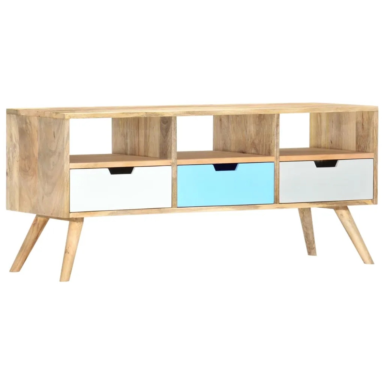vidaXL TV-Schrank 110x35x48 cm Massivholz Mango 286484