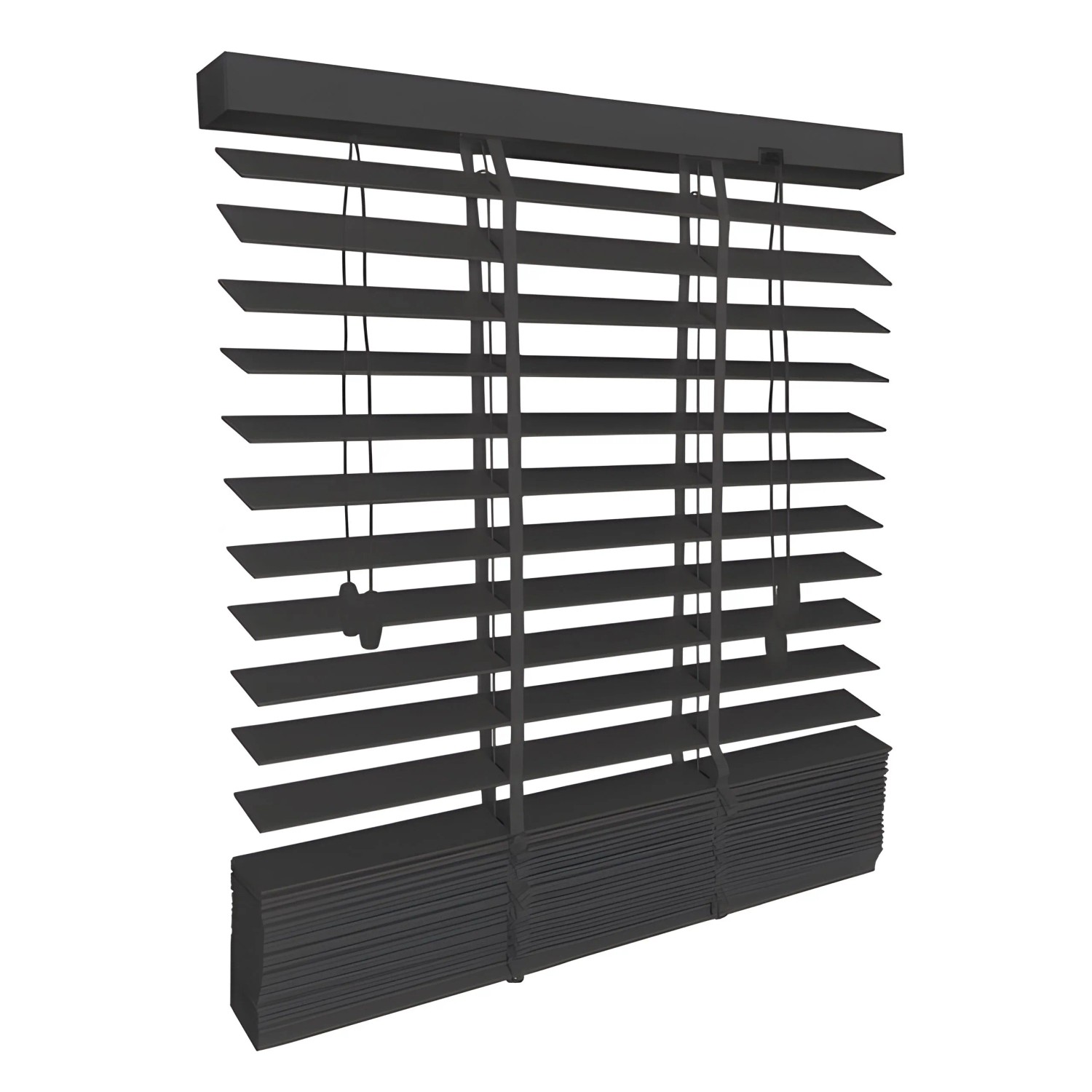 Sol Royal SolDecor BE5 Holzjalousie B120xH180cm Schwarz günstig online kaufen