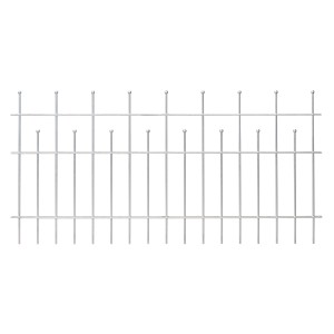 Verzinktes Metall Zaunfeld Madrid, 73,5x200cm, für Gartenzäune.
