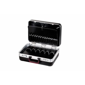 Offener PARAT Werkzeugkoffer SILVER Style mit Fächern und Aluminiumrahmen.