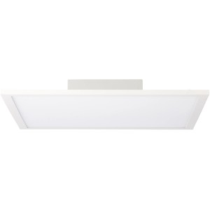 Quadratisches, weißes LED-Panel Buffi 40x40 cm für Deckenaufbau mit kaltweißem Licht.