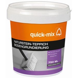 Eimer Naturstein-Teppich Bodengrundierung 0,75 l von quick-mix für innen und außen.