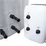 Detailaufnahme: Aufblasbarer MCW Whirlpool N97 (grau-weiß) mit Pumpe.