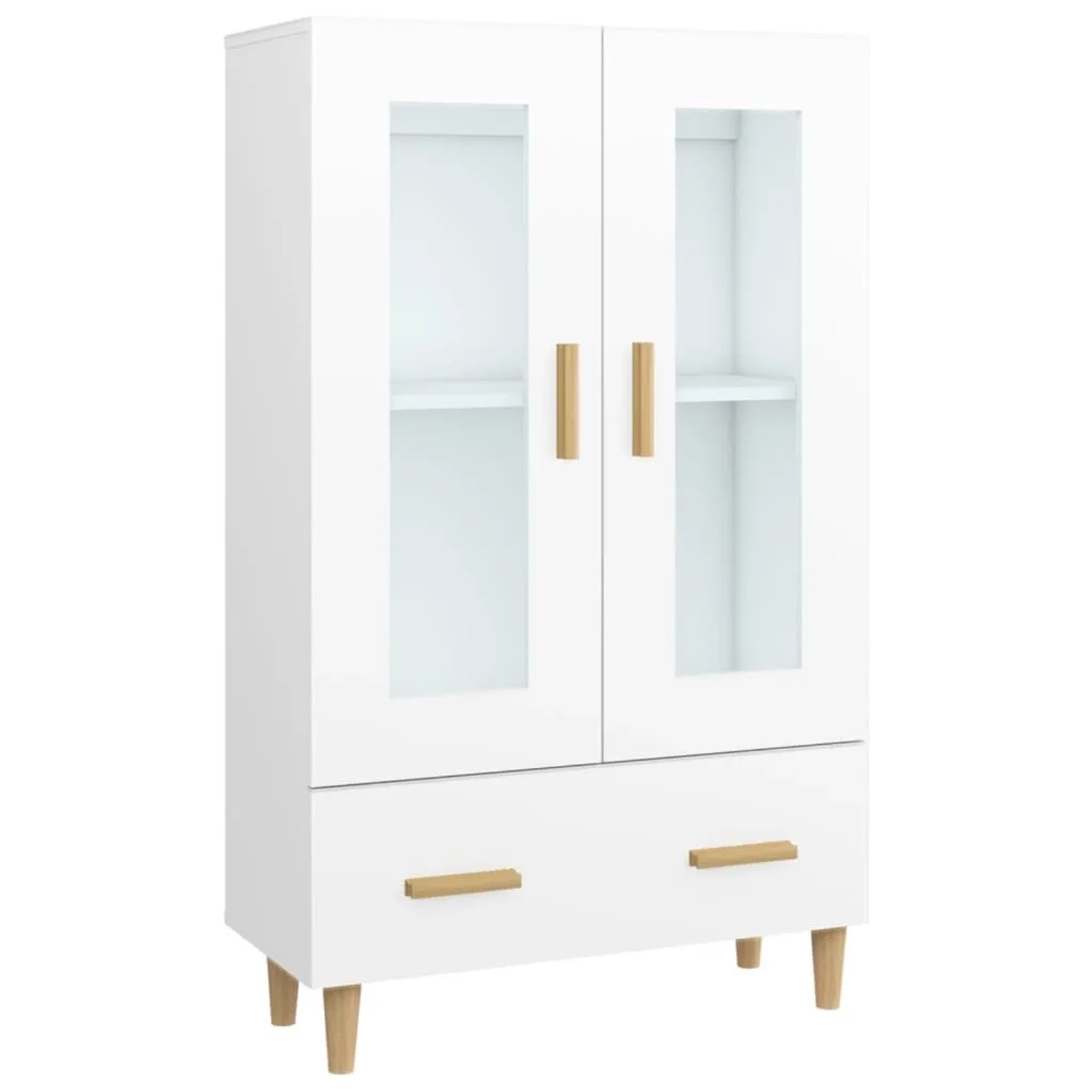 vidaXL Highboard Weiß 70x31x115 cm Holzwerkstoff 812546