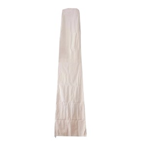 Creme MCW Schutzhülle 370cm für XXL-Marktschirm. Robuste Polyester Abdeckhülle mit Reißverschluss.