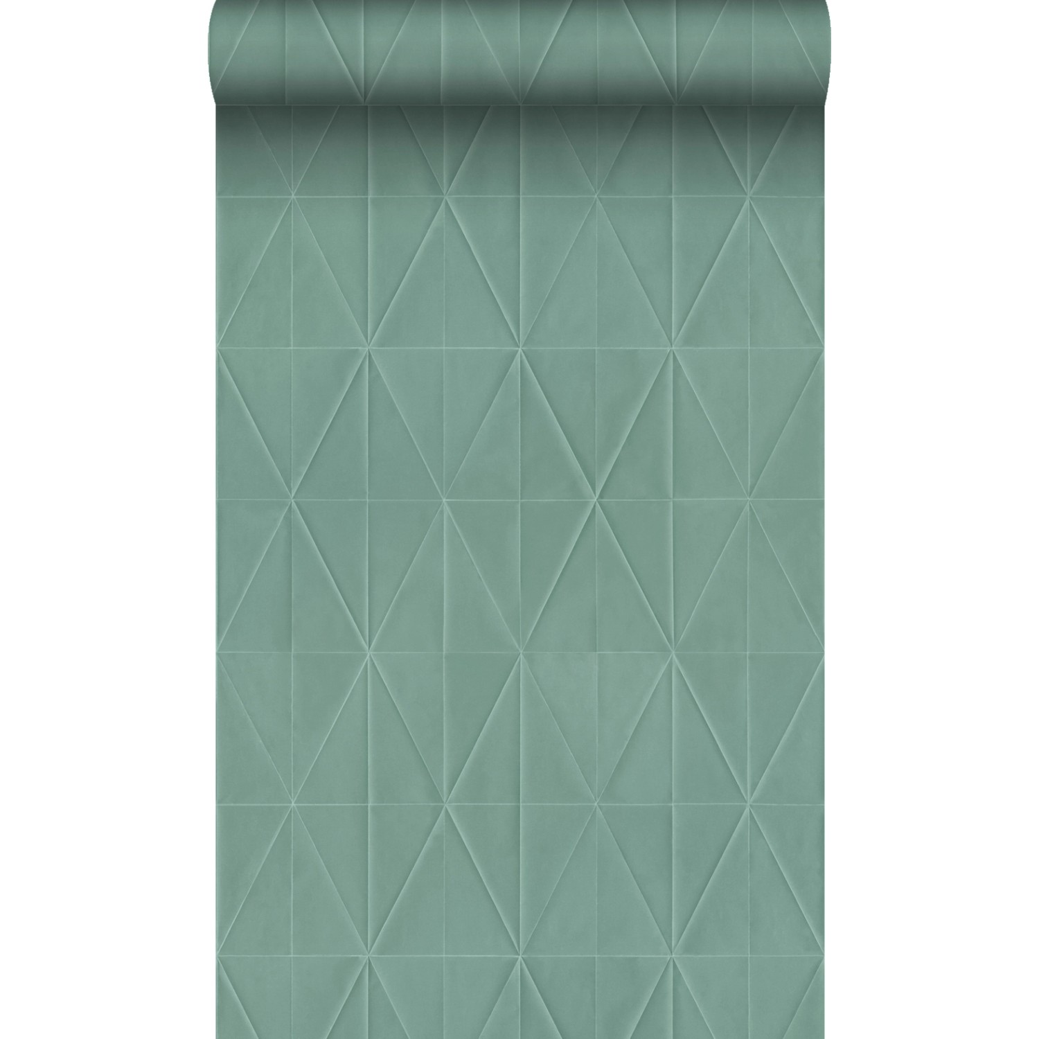 Origin Luxury Wallcoverings Tapete Origami Muster Graugrün 53 Cm X 1005 Cm günstig online kaufen
