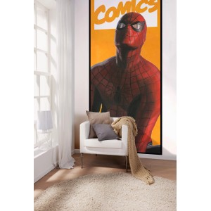 Komar Vliesfototapete mit Spider-Man Comic Motiv, 100x250cm.