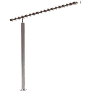 Dieda Eingangsgeländer-Set, Edelstahl, Ø 4 cm x 100 cm, Montage von oben.